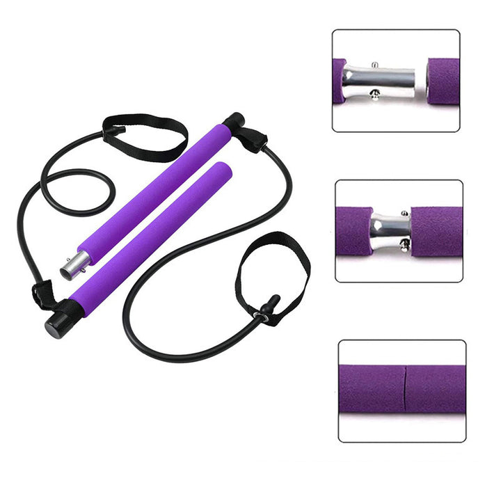 Fitness Yoga Pilates Bar Portable Gym Accessories  For Home Trainer Workout Equipment